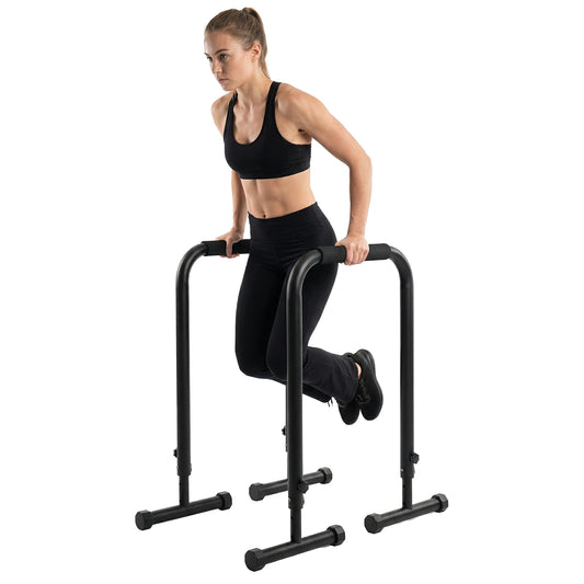 Adjustable Dip Bars Heavy Duty Steel Parallel Push Up Stand