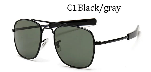 AO Men's Vintage Aviator Style Designer Sunglasses