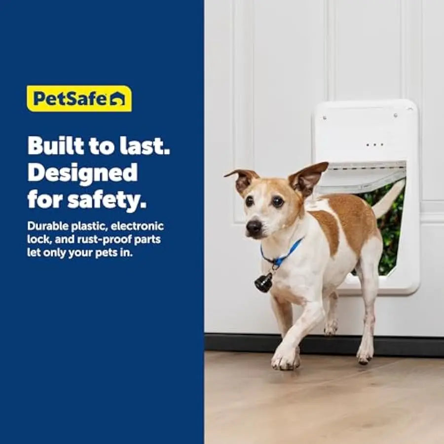 Electronic Pet Door With Collar Sensor For Cats And Dogs