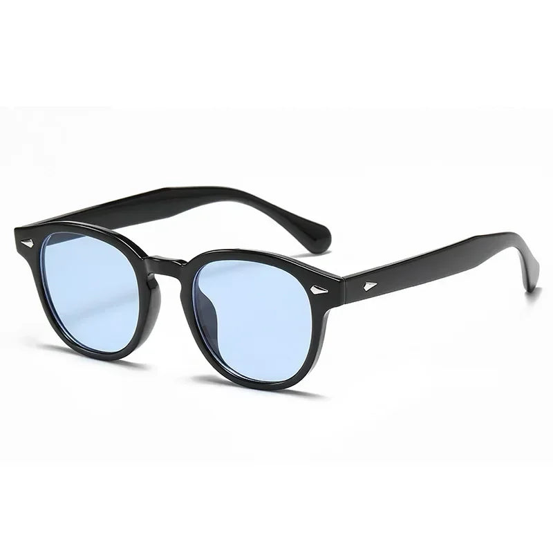 JNPCXI Retro Round Sunglasses UV400 Rivet Style