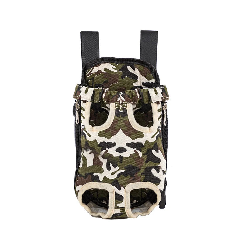 Camouflage Outdoor Dog Backpack Carrier Breathable Travel Bag For Small Dogs