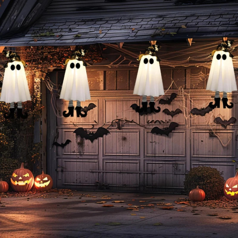 Halloween LED Witch Ghost Hanging Lights For Outdoor Decorations
