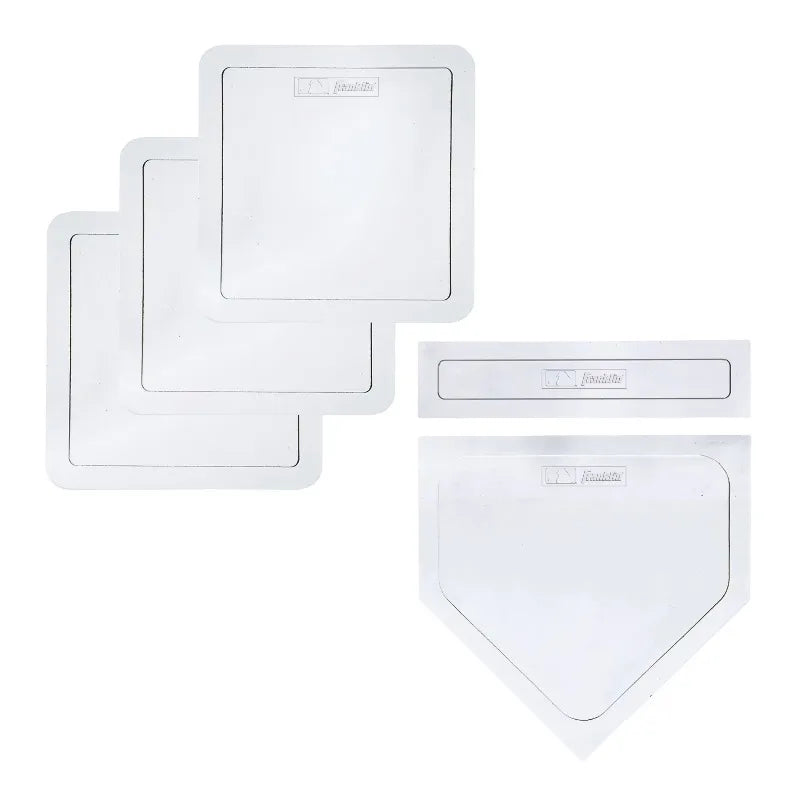 Baseball Kickball Base And Plate Set Throw Down Rubber Bases