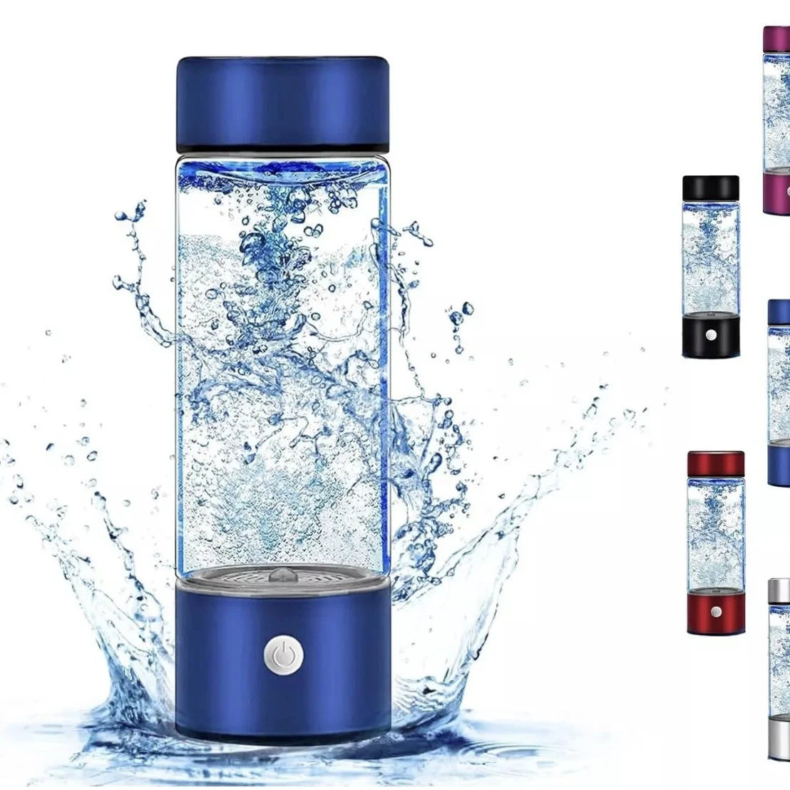 USB-Charged Hydrogen Water Bottle Electrolysis Generator