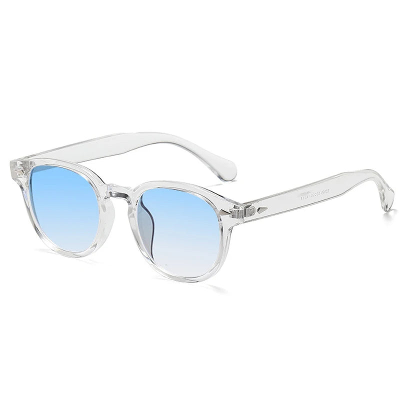 JNPCXI Retro Round Sunglasses UV400 Rivet Style