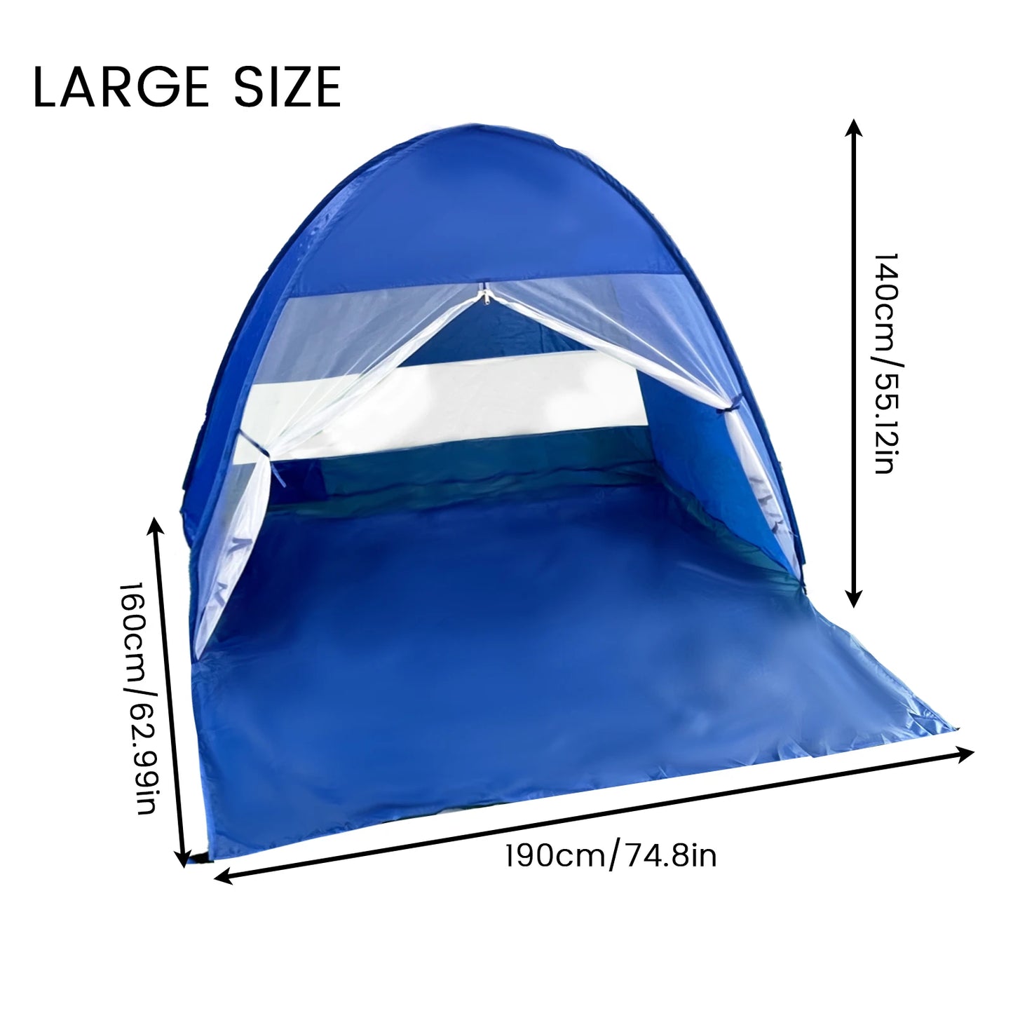 Auto Open Beach Camping Tent UPF 50 Sun Shelter Plus