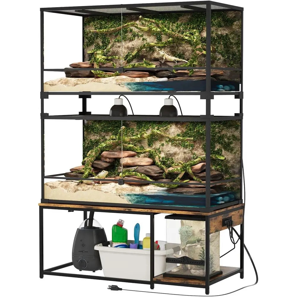 Reptile Tank Stand for Bearded Dragons and Snakes