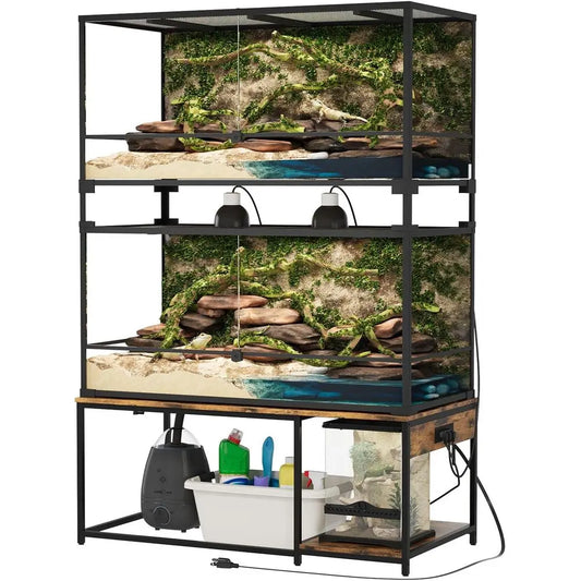 Reptile Tank Stand for Bearded Dragons and Snakes