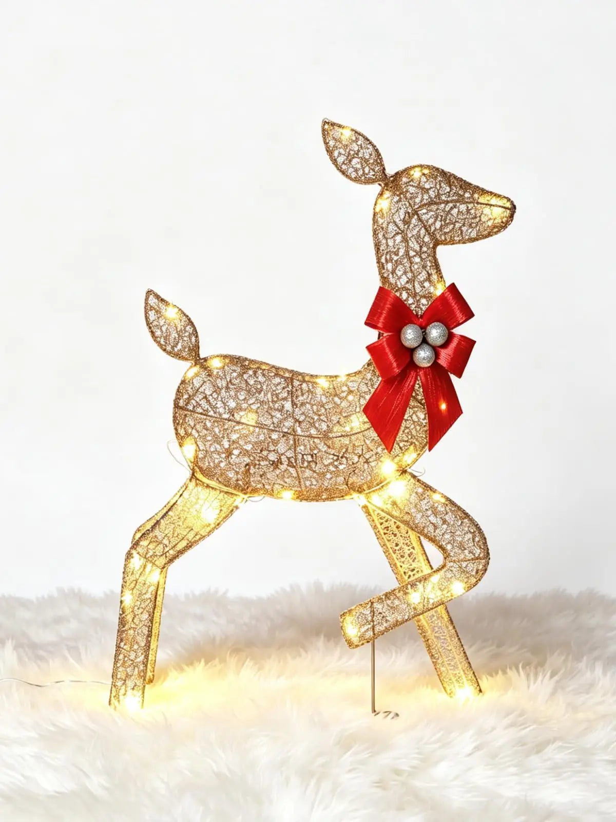 Lighted Christmas Deer Family Outdoor LED Yard Decoration