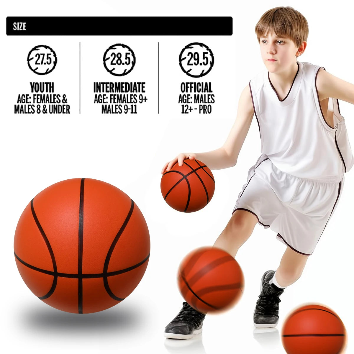 Hambo Grooved Silent Indoor Basketball For Men Women And Youth