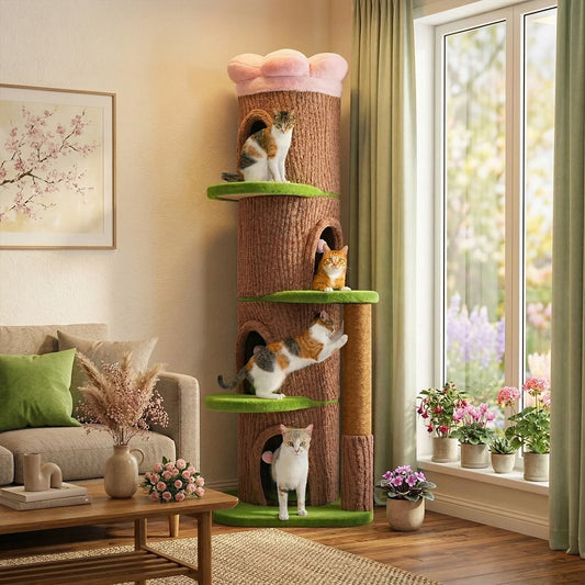 PAWZ Road Large Cat Tree With Scratching Post And Condos