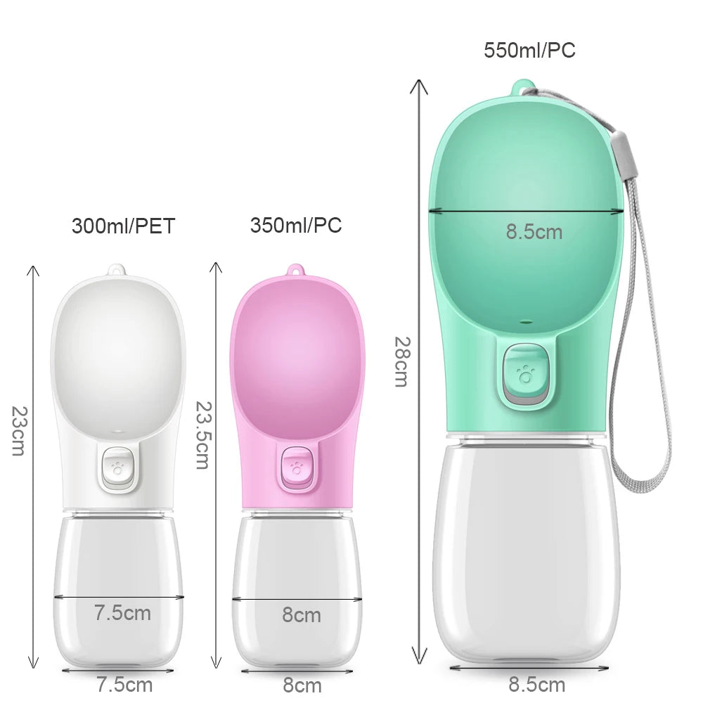 Holapet Dog Water Bottle Travel Feeder Leakproof Drinking Container