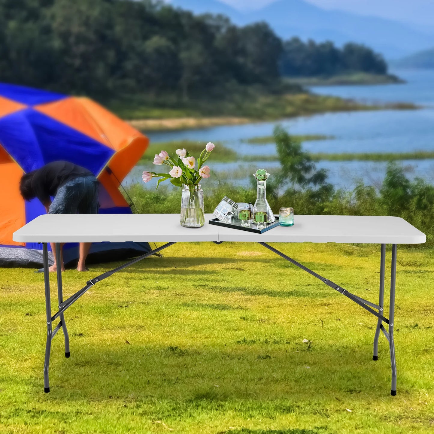 JHK Folding Outdoor Camping Table Portable Heavy Duty