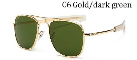 AO Men's Vintage Aviator Style Designer Sunglasses