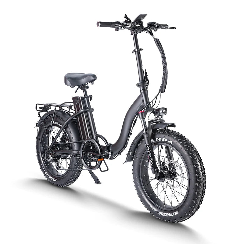 Foldable 1400W Peak Electric Fat Tire Ebike For Commuters