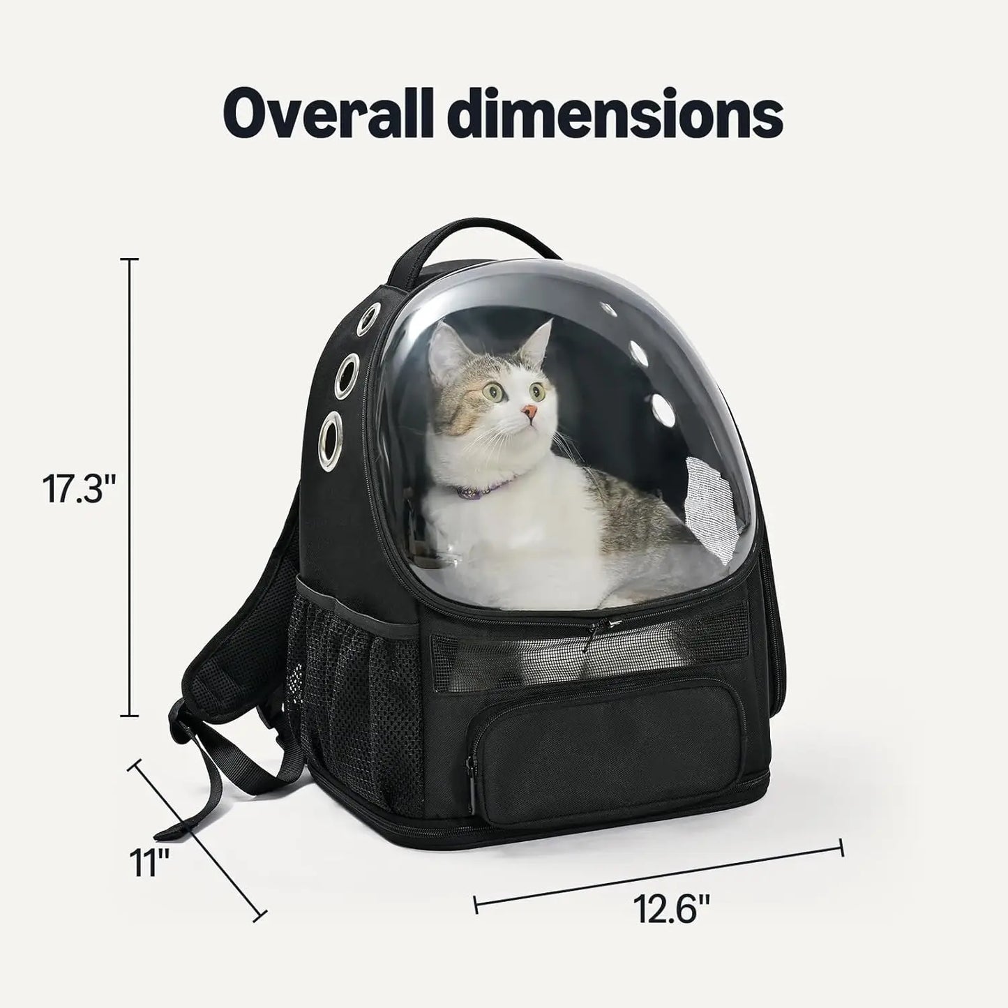 Collapsible Pet Carrier Backpack for Small Cats and Dogs