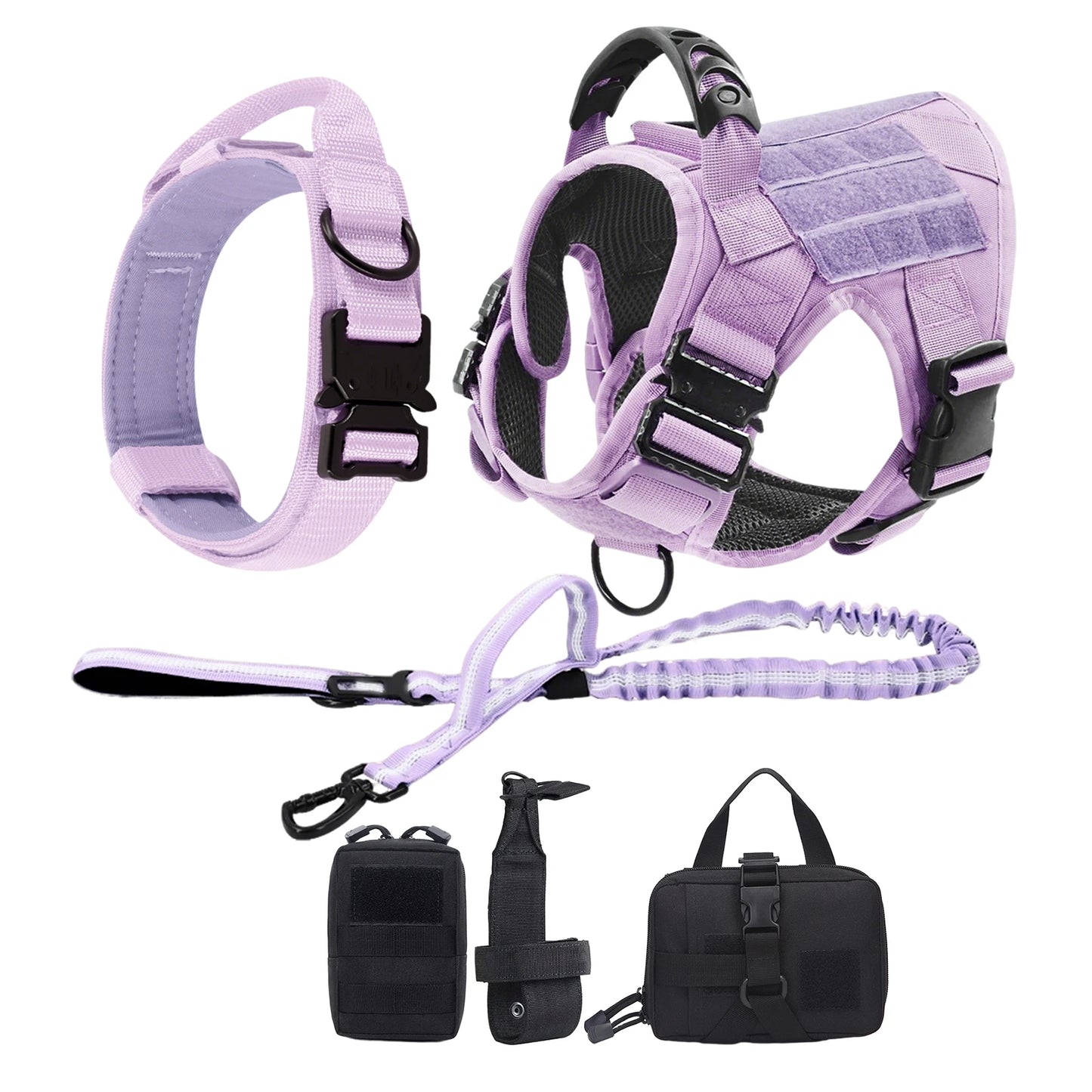 PETRAVEL Pink Camouflage Dog Harness For Large And Medium Dogs