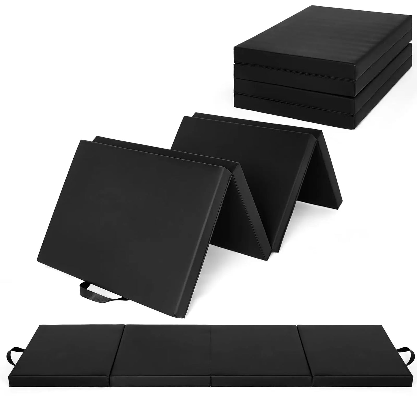HiMISS 4-5 Fold Gymnastics Tumbling Mat For Yoga Pilates Aerobics