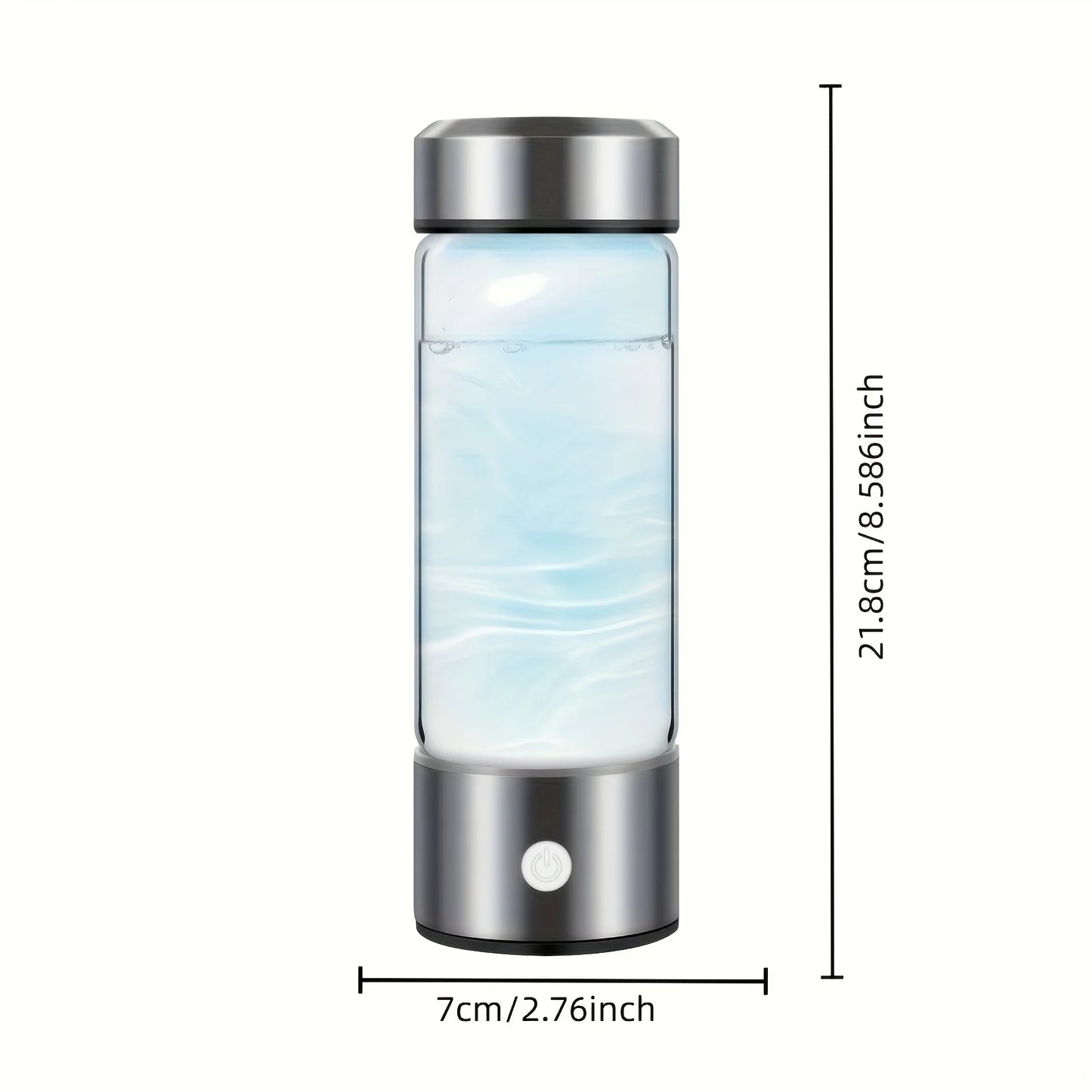 USB-Charged Hydrogen Water Bottle Electrolysis Generator