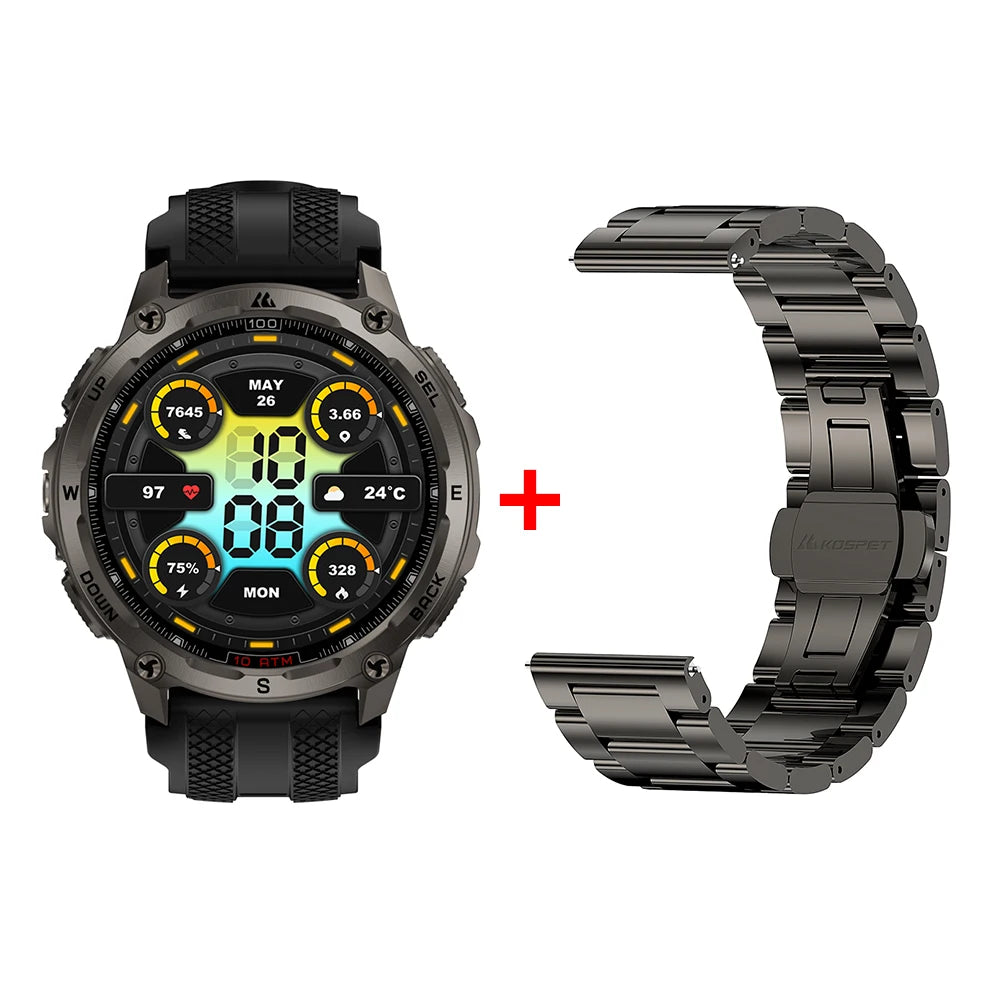KOSPET Tank T4 Smartwatch GPS Offline Maps 10ATM Waterproof
