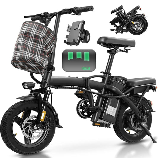 Electric Folding City Bike 560W Motor 48V Battery Commuter
