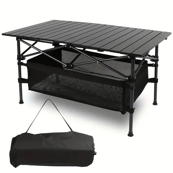 Roll-Up Ultra Compact Portable Beach Table For Camping And Travel