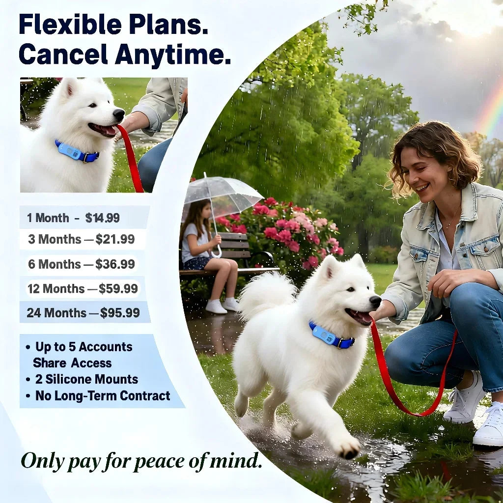 WANWAYTECH GPS Pet Tracker Unlimited Distance IoT WiFi Locator