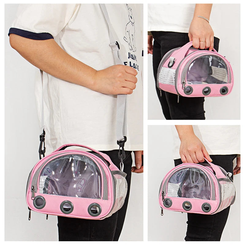 Portable Pet Carrier Bag For Cats Dogs Birds Travel
