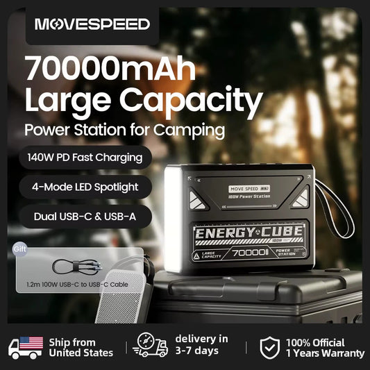 Led Camping Lantern 70000mAh Emergency Power Light For Outdoors
