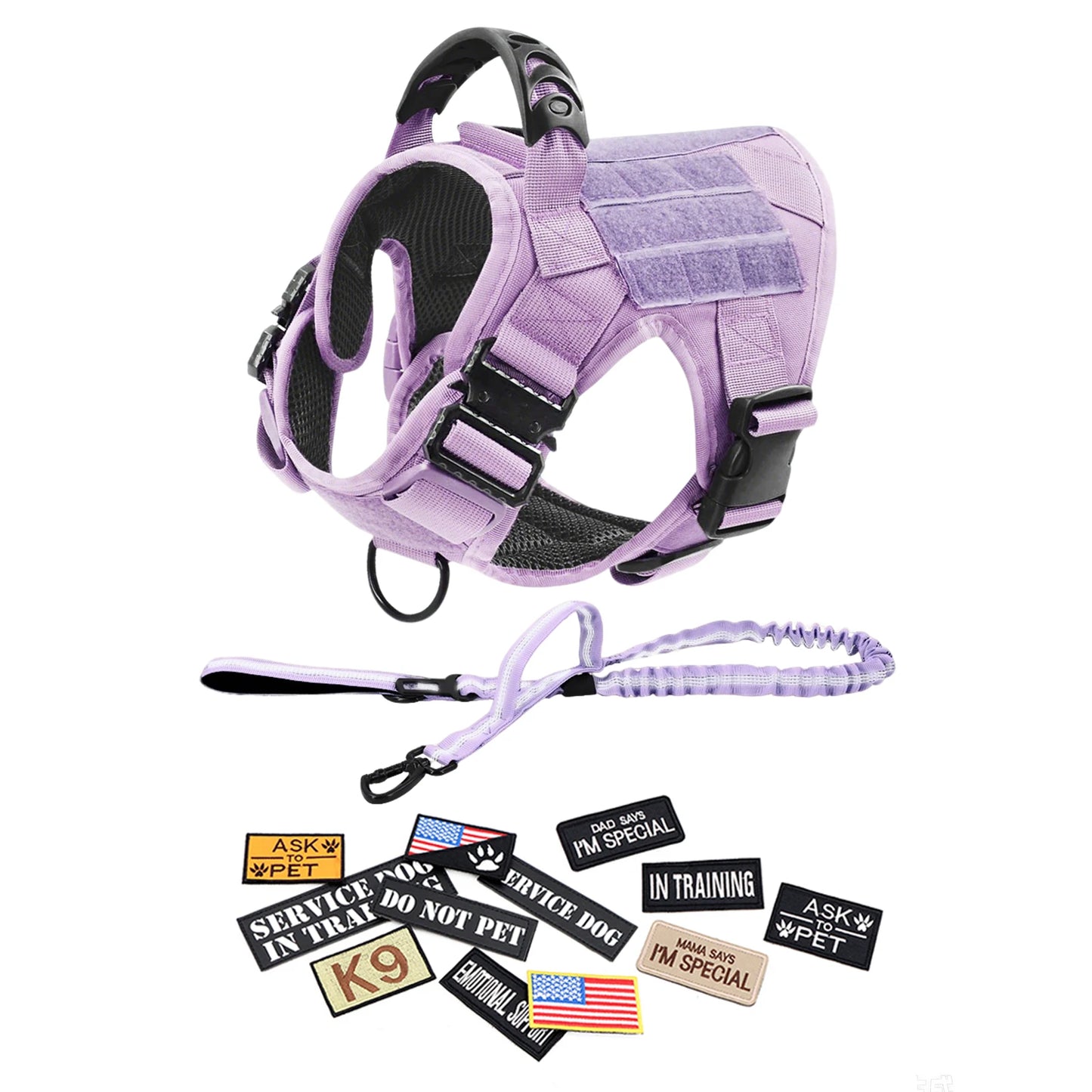 PETRAVEL Pink Camouflage Dog Harness For Large And Medium Dogs