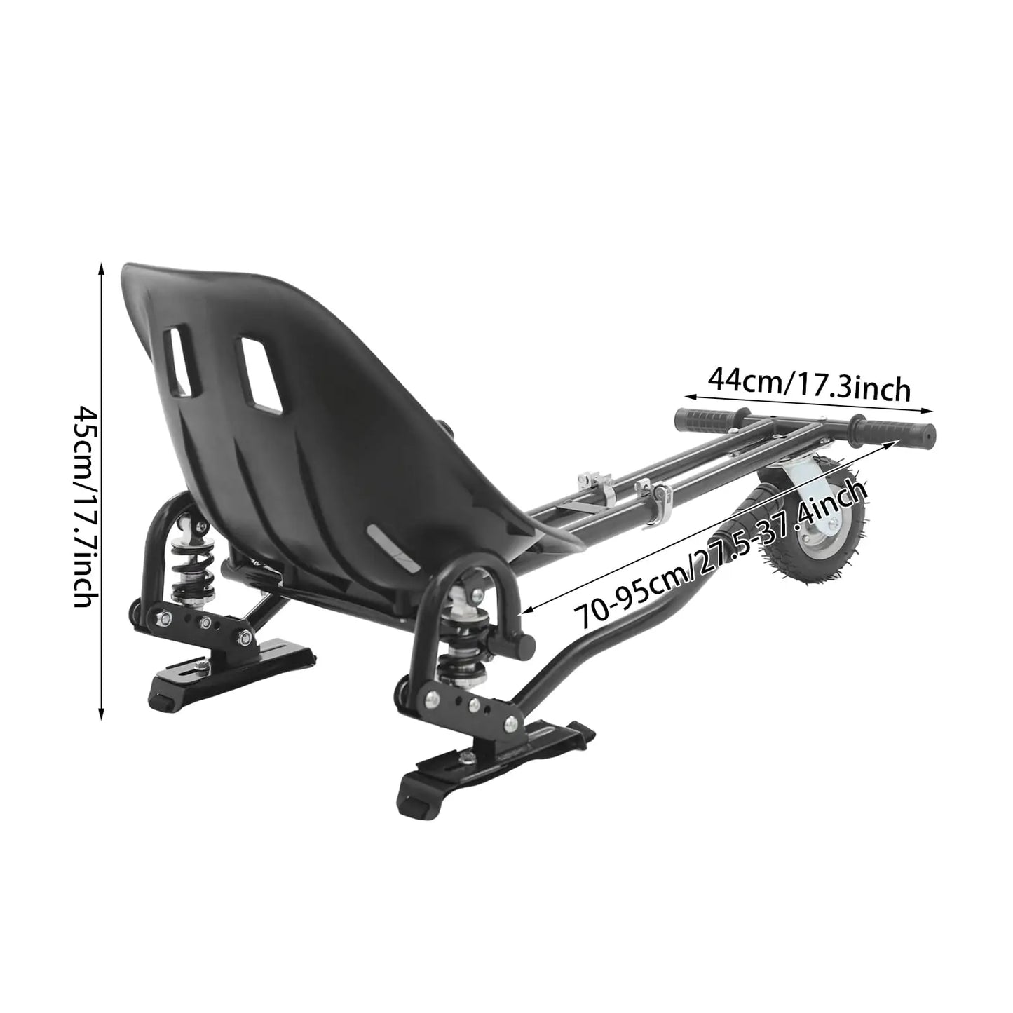 Bymaocar Hoverboard Seat Attachment Go Kart With Rear Shock Absorption