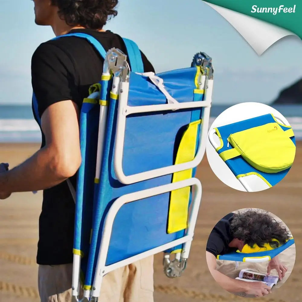Portable Lounge Chair With Backpack Straps For Outdoor Use