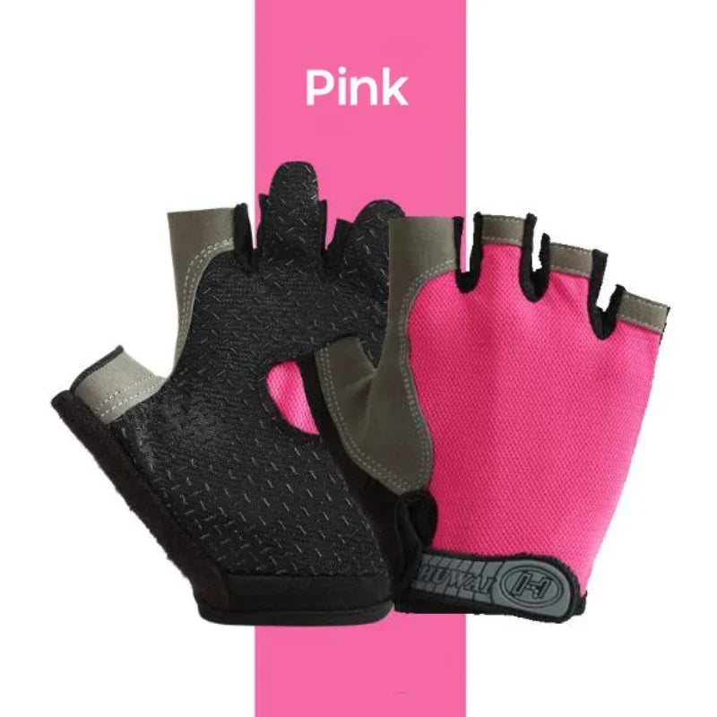 Breathable Anti Slip Half Finger Cycling Gloves For Men Women
