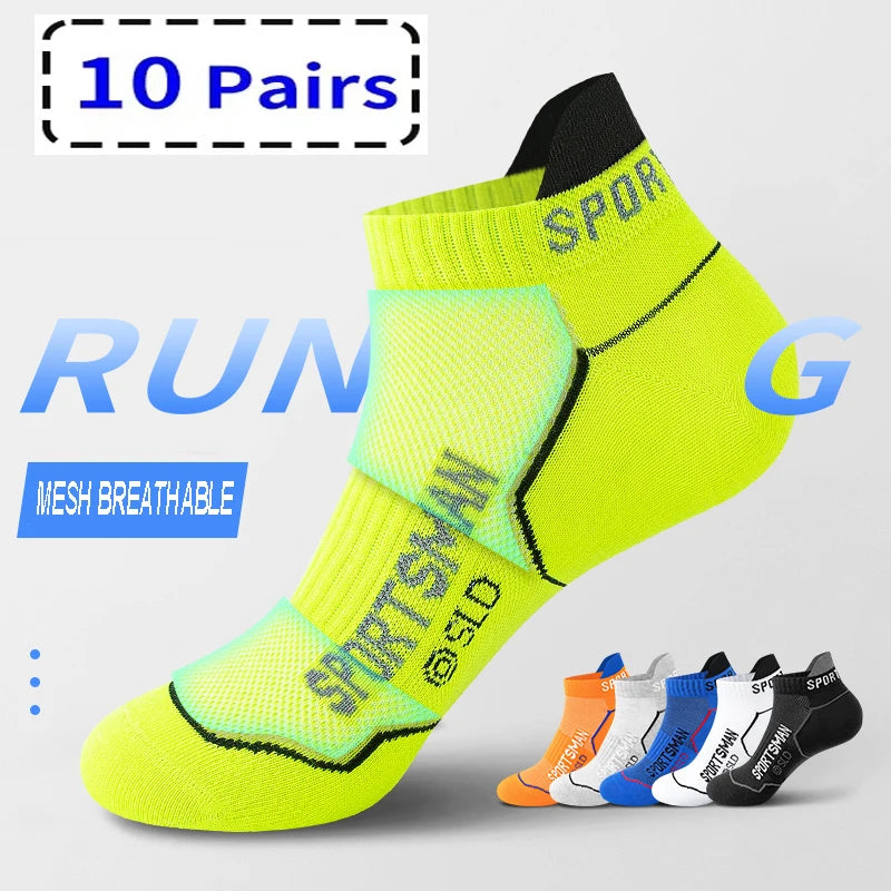 ZYCSNH Mens Breathable Cotton Ankle Socks Summer Sports