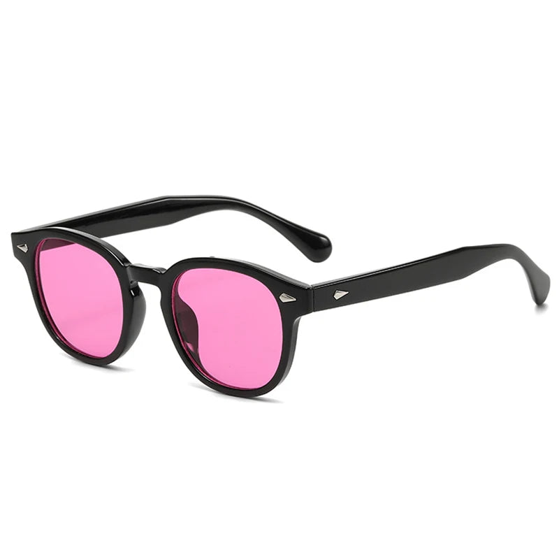 JNPCXI Retro Round Sunglasses UV400 Rivet Style