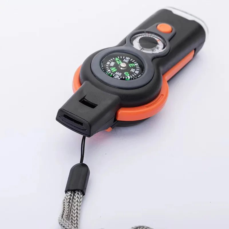 7-In-1 Outdoor Survival Whistle For Hiking And Travel
