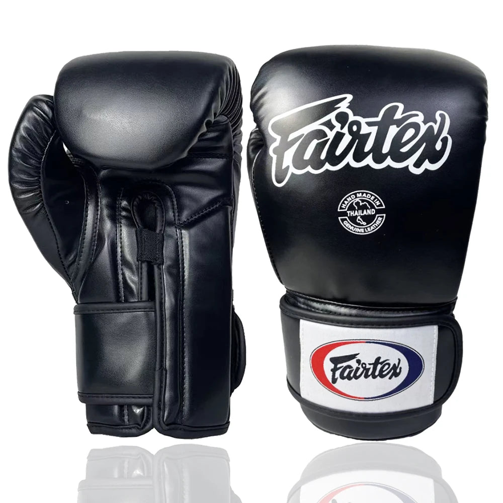 Unisex PU Boxing Gloves With Wrist Support And Shock Absorption