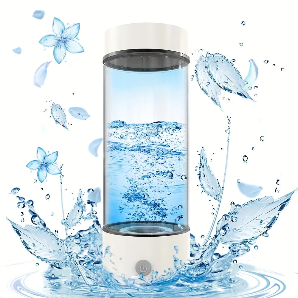 USB-Charged Hydrogen Water Bottle Electrolysis Generator