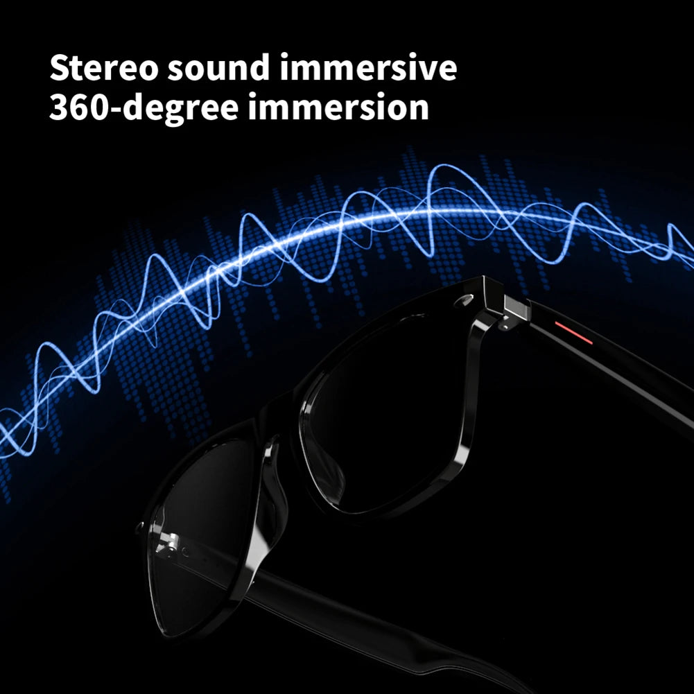 Alloet Smart Glasses AI Voice Assistant With Camera Open Ear Audio