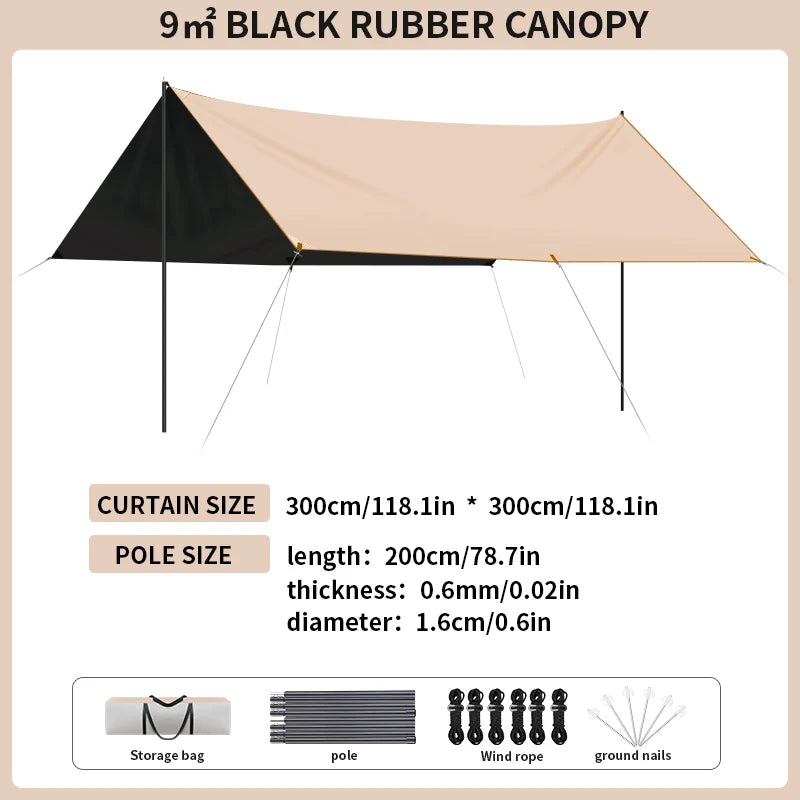 Kairoad Canopy Camping Tent Sunshade Shelter Gear Outdoor
