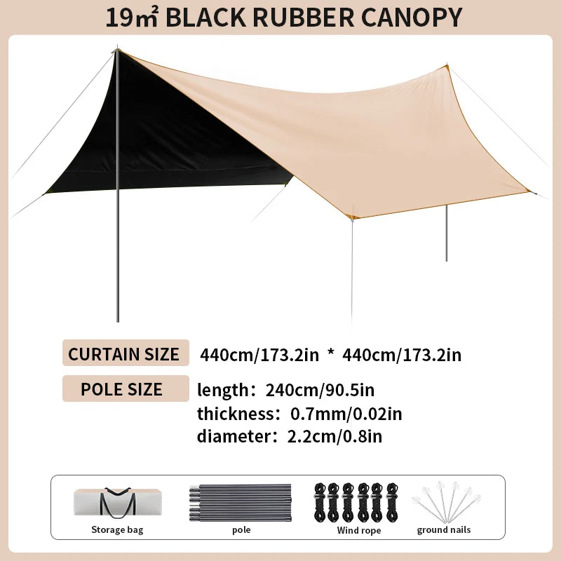 Kairoad Canopy Camping Tent Sunshade Shelter Gear Outdoor