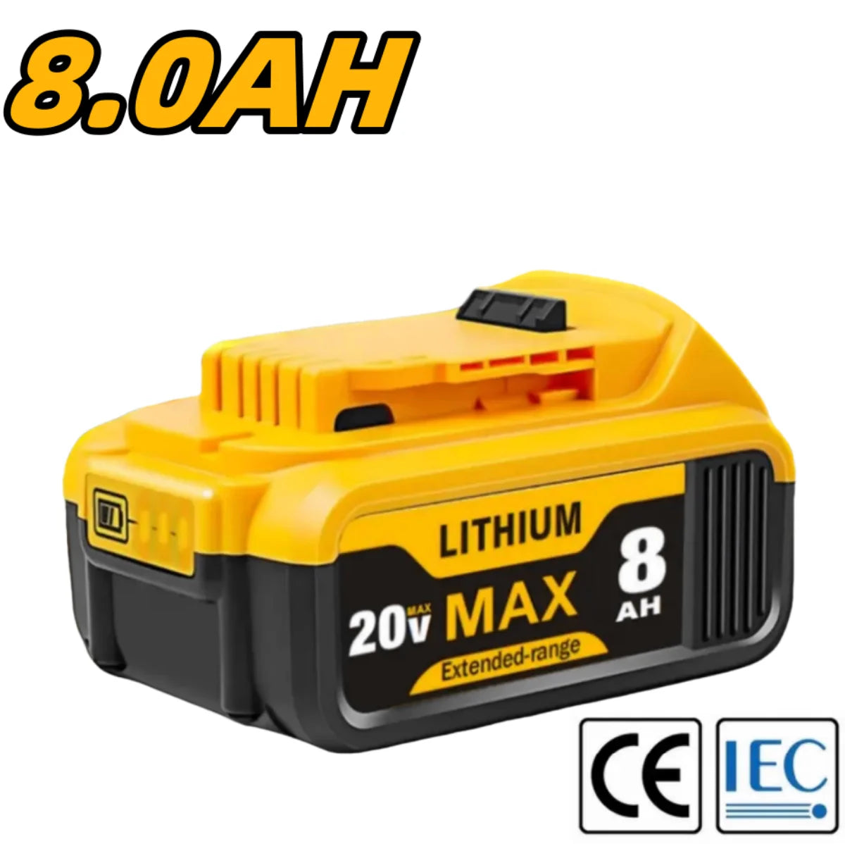 Blawhi 8.0Ah 20V Lithium Battery For Dewalt Cordless Tools