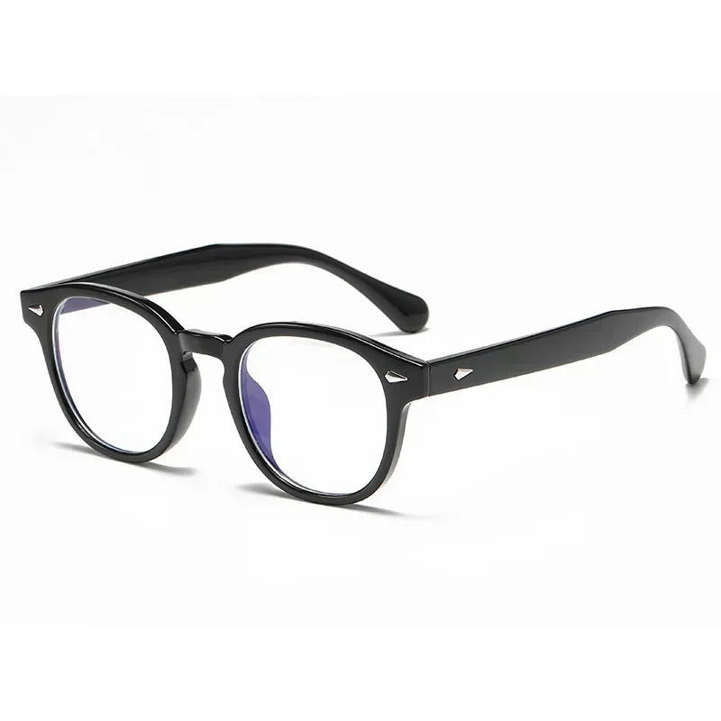 JNPCXI Retro Round Sunglasses UV400 Rivet Style