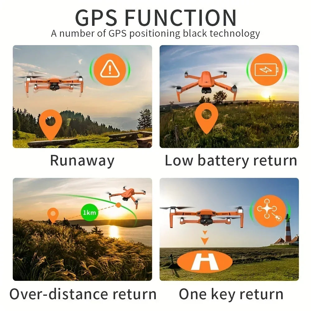 KF102 4K GPS Drone With Dual Camera 2Axis Gimbal Foldable