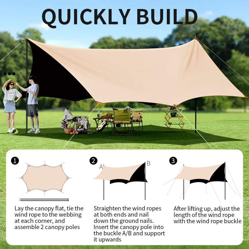 Kairoad Canopy Camping Tent Sunshade Shelter Gear Outdoor