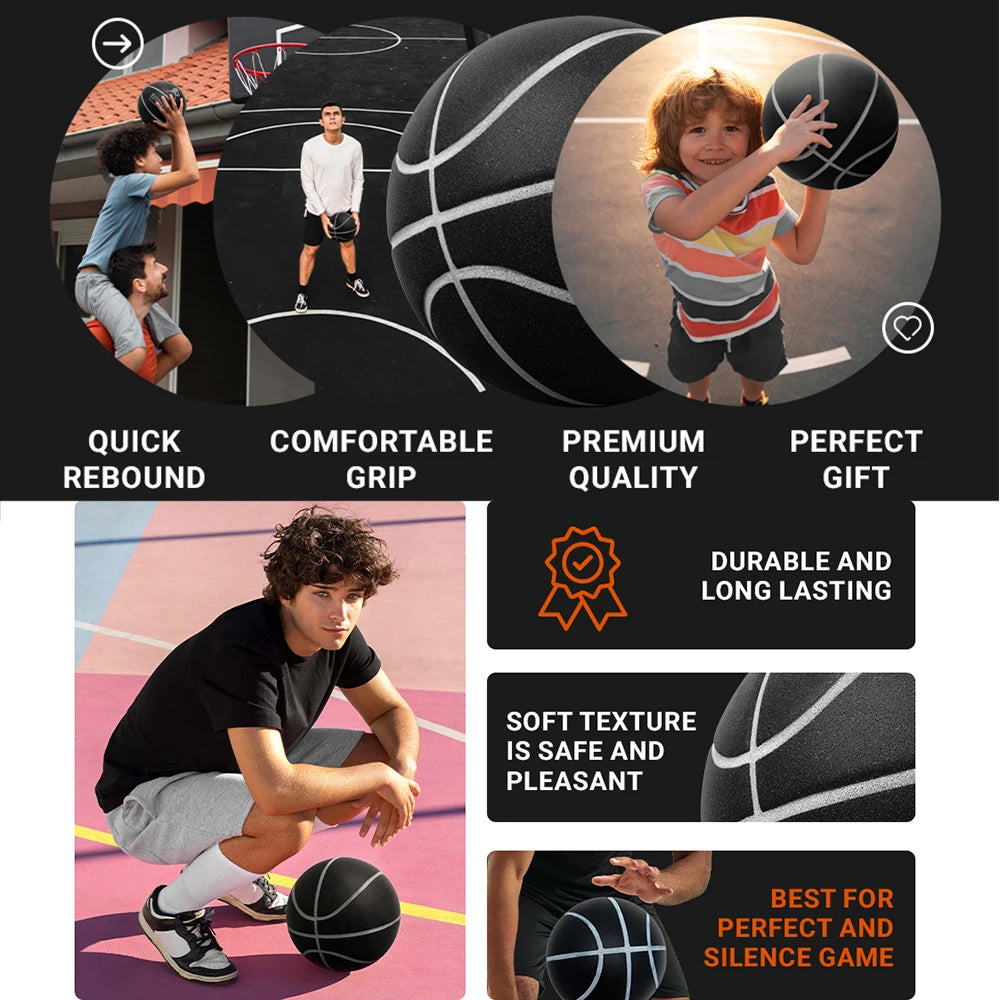 Hambo Grooved Silent Indoor Basketball For Men Women And Youth