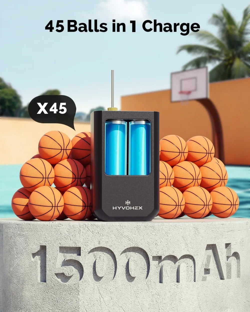 Portable Electric Ball Pump With Digital Display Auto Shut Off