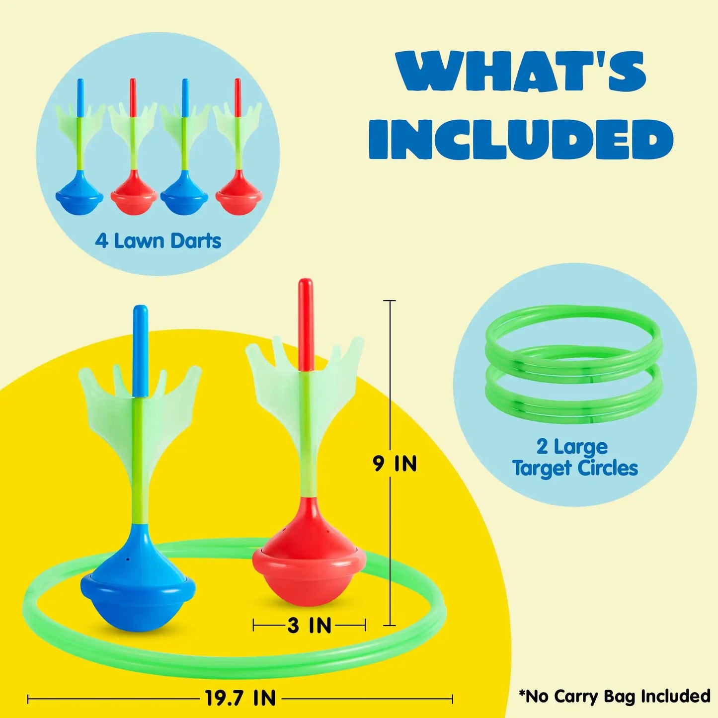 Joyfy Glow Darts Lawn Set For Outdoor Family Fun Games