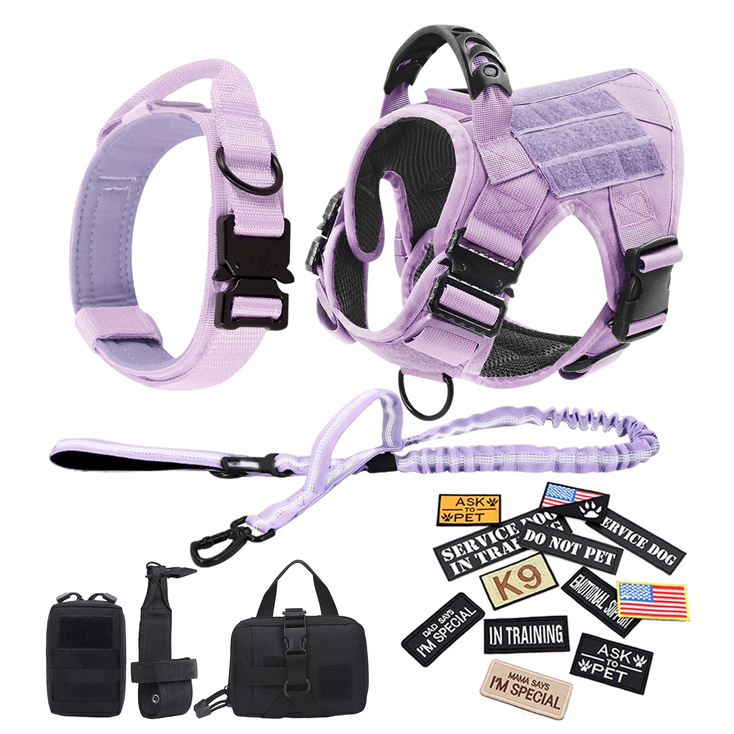 PETRAVEL Pink Camouflage Dog Harness For Large And Medium Dogs