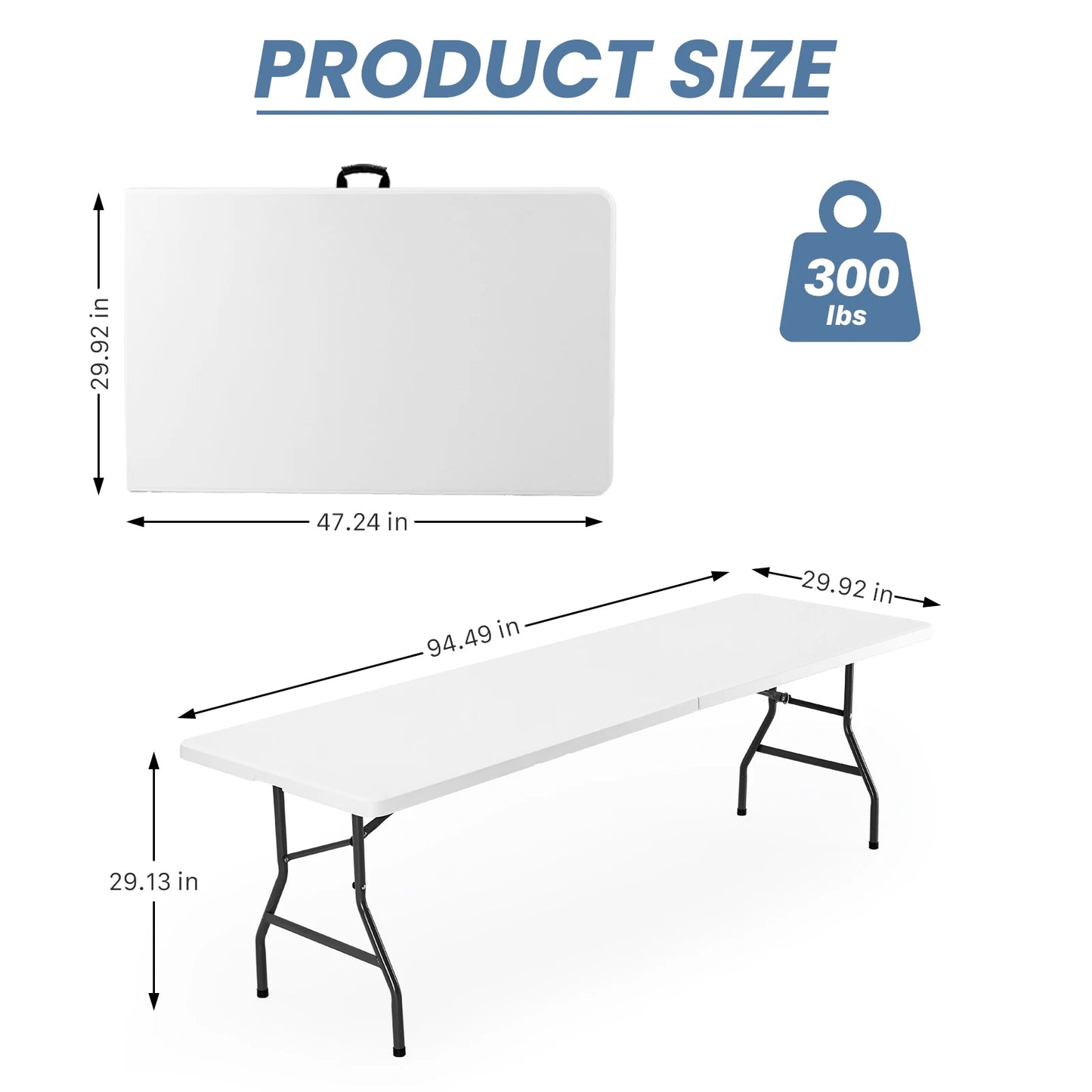JHK Folding Outdoor Camping Table Portable Heavy Duty